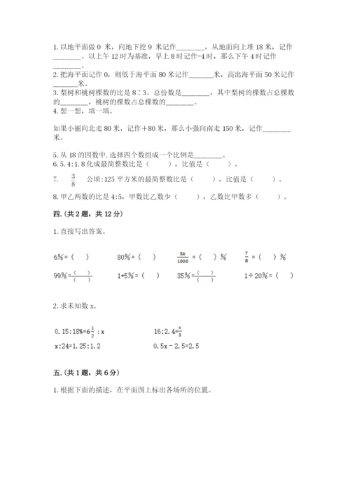 人教版数学六年级下册试题期末模拟检测卷含答案【能力提升】.docx