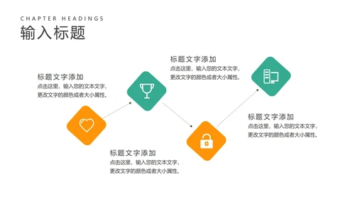 黄色简约风工作总结PPT模板