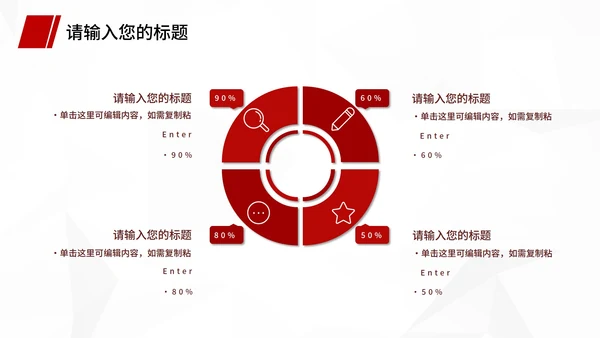 红色大气竞聘述职报告PPT模板