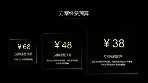 黑金色中国风美食营销PPT演示模板