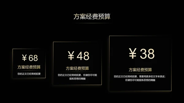 黑金色中国风美食营销PPT演示模板