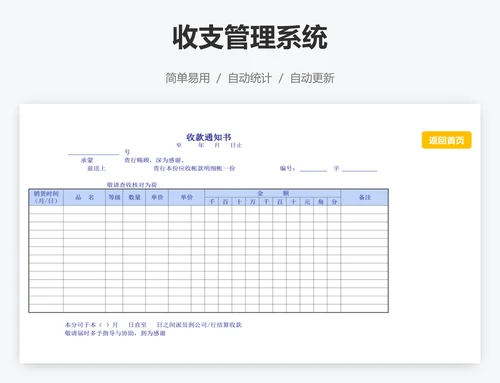 收支管理系统