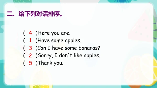 Unit 5 Do you like pears？ Part B Start to read & C