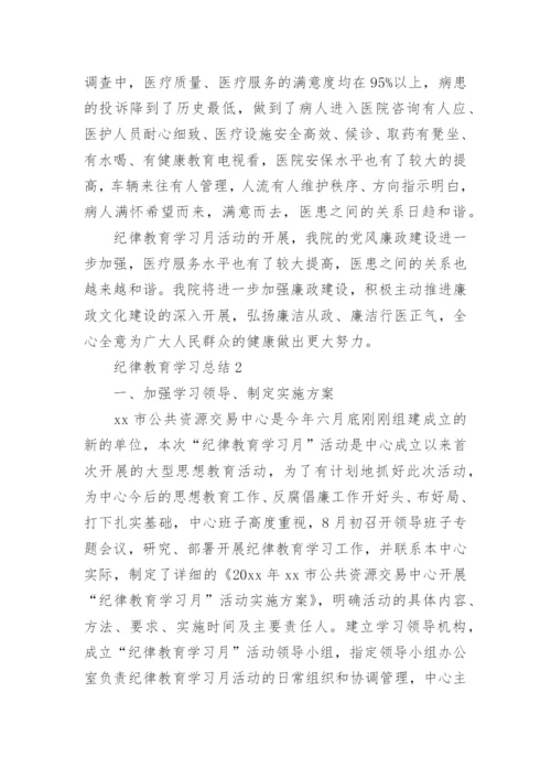 纪律教育学习总结.docx