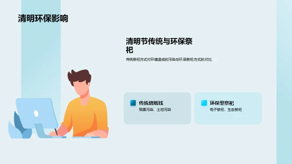 环保型清明节