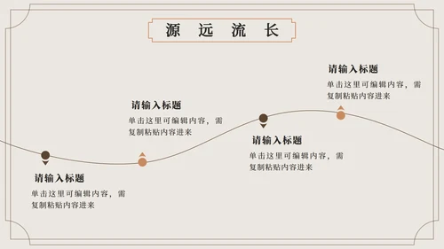 棕色中国风中医的千年传承科普PPT模板