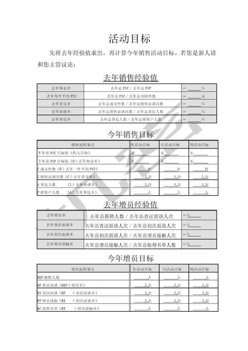 谢技武成功计划书