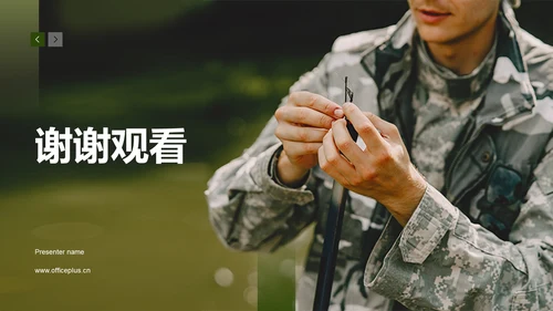 绿色商务风雷锋精神PPT模板