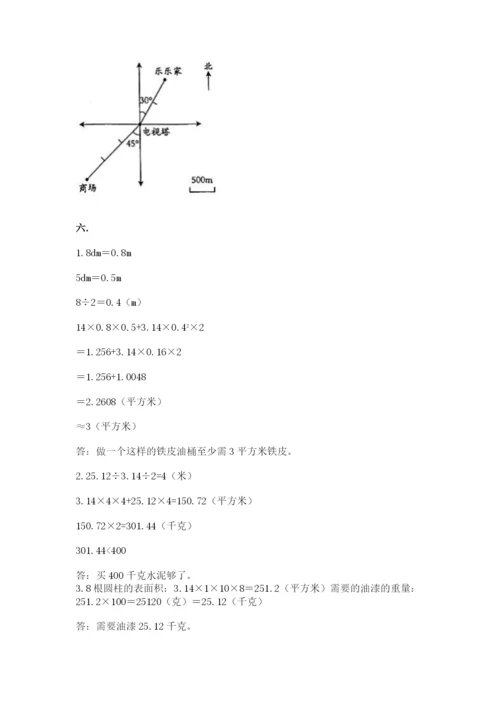 小学数学六年级下册竞赛试题附答案（典型题）.docx