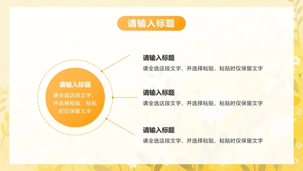 黄色小清新花卉高考考前冲刺主题班会PPT模板