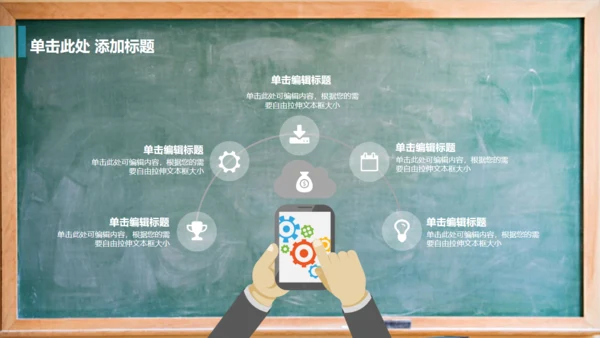教室黑板学校教学课堂通用PPT课件模板