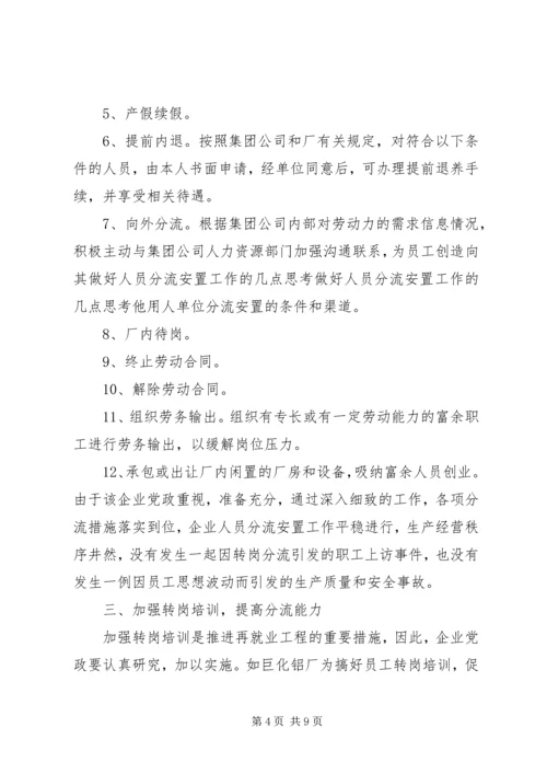 做好人员分流安置工作的几点思考 (3).docx