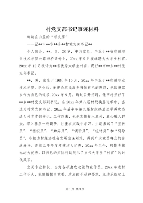 村党支部书记事迹材料 (22).docx