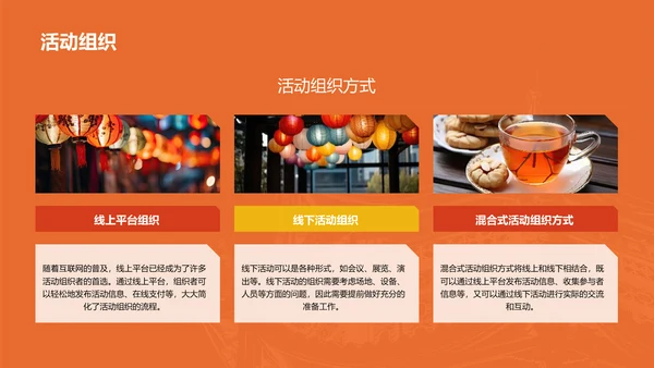 橙色现代商务城市文化活动策划PPT模板