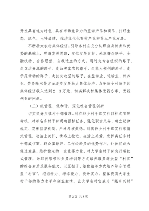 实施“强乡兴村战略”,强乡兴村培训心得 (2).docx