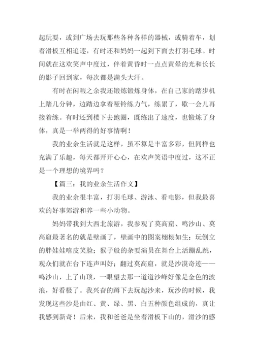 我的业余生活作文-3.docx