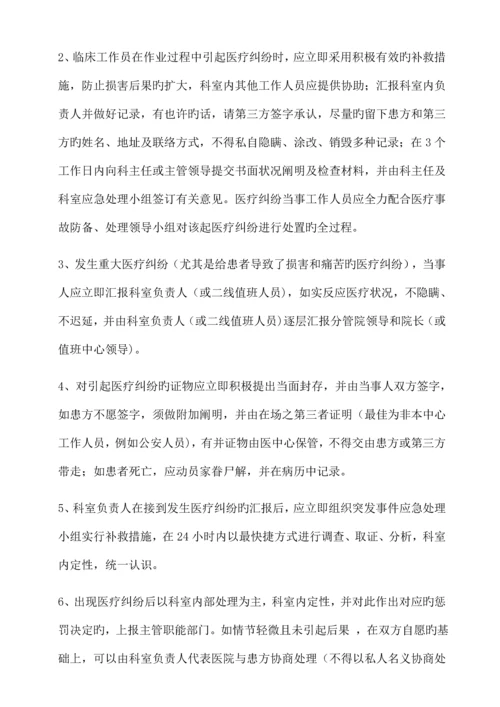 医疗纠纷应急处理预案.docx