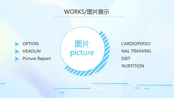蓝色大气公司产品介绍图片展示PPT动态模板