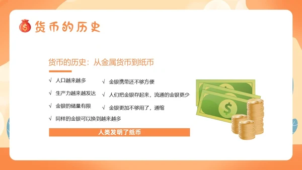 金融知识进校园小学生金融知识认识货币货币历史PPT课件银行