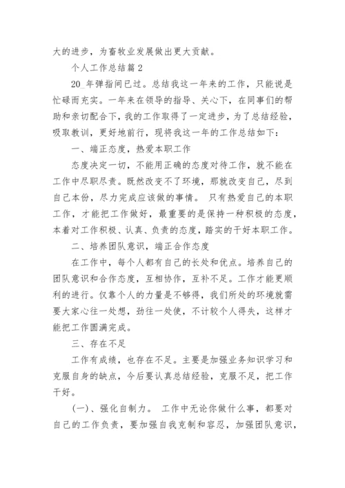 个人工作总结范文（19篇）_工作总结格式.docx
