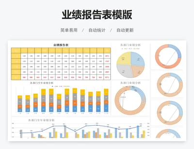 业绩报告表模版