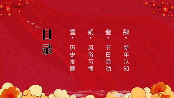 除夕之夜中国传统文化通用PPT模板