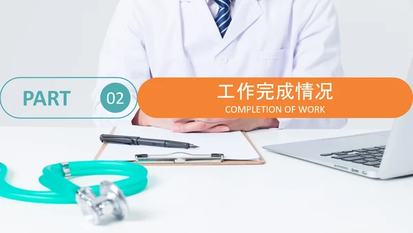 医疗医生团队医院工作总结汇报PPT模板