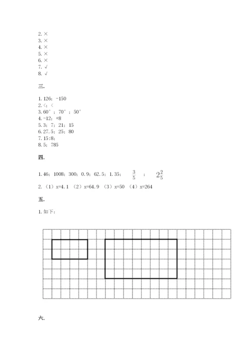 小学毕业班数学检测卷精品【必刷】.docx