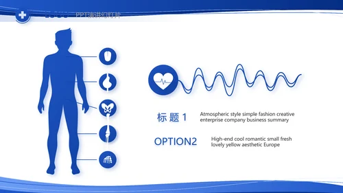 蓝色大气医疗医生护士护理查房工作总结PPT