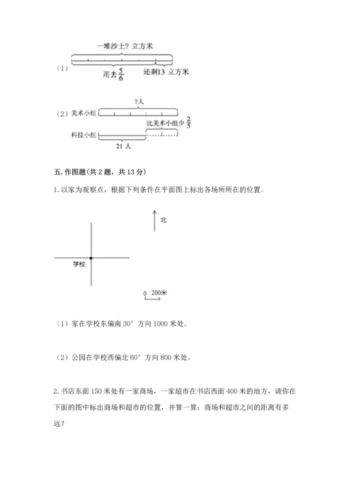 人教版六年级上册数学期末检测卷精品【b卷】.docx