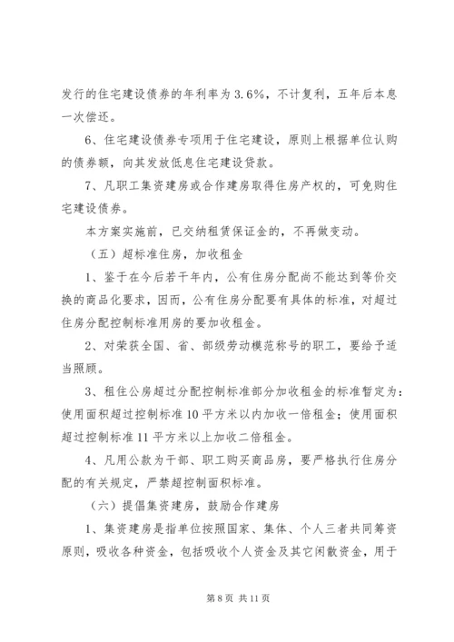 集团职工住房制度改革实施方案 (4).docx