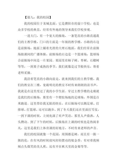 介绍我的校园作文400字.docx