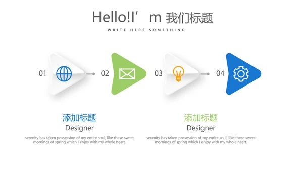 跑步骑行游泳动态PPT
