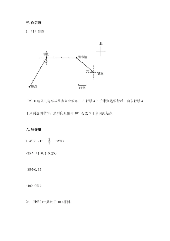 人教版六年级上册数学期末测试卷精品（综合题）.docx