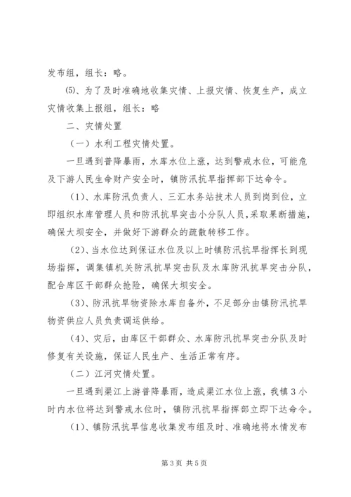 乡镇防汛抗旱应急预案.docx