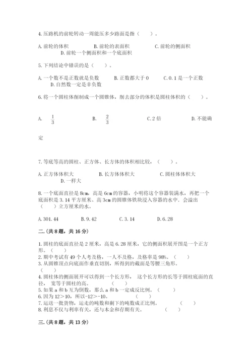 小学六年级升初中模拟试卷（典优）.docx
