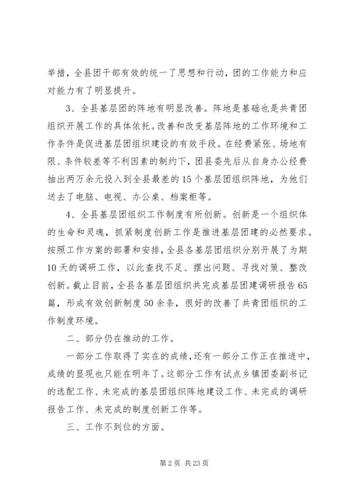 团县委基层团组织建设工作自查报告.docx