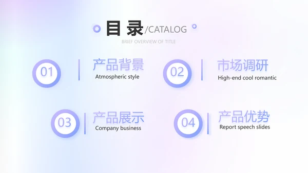 蓝色创意化妆品产品介绍工作总结动态PPT模板