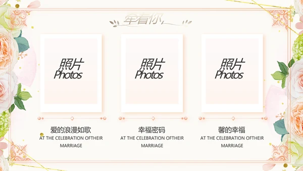 唯美我们结婚啦婚礼纪念册动态PPT