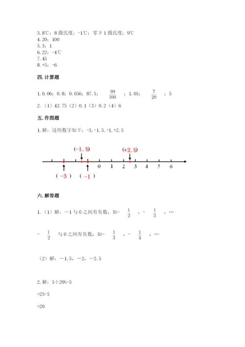 北师大版小学六年级下册数学期末综合素养测试卷（夺冠系列）.docx