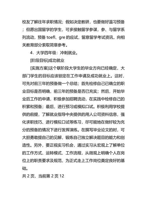市场营销专业职业生涯规划书