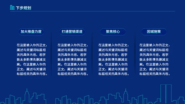 房地产行业楼盘项目工作汇报蓝色通用PPT模板