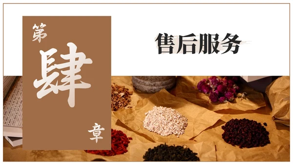 棕色中医药产品介绍PPT模板