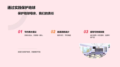 环保行动指引PPT模板