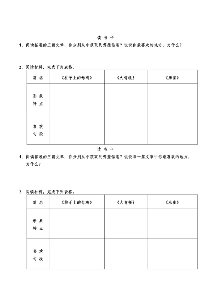 感受动物的形象(1)