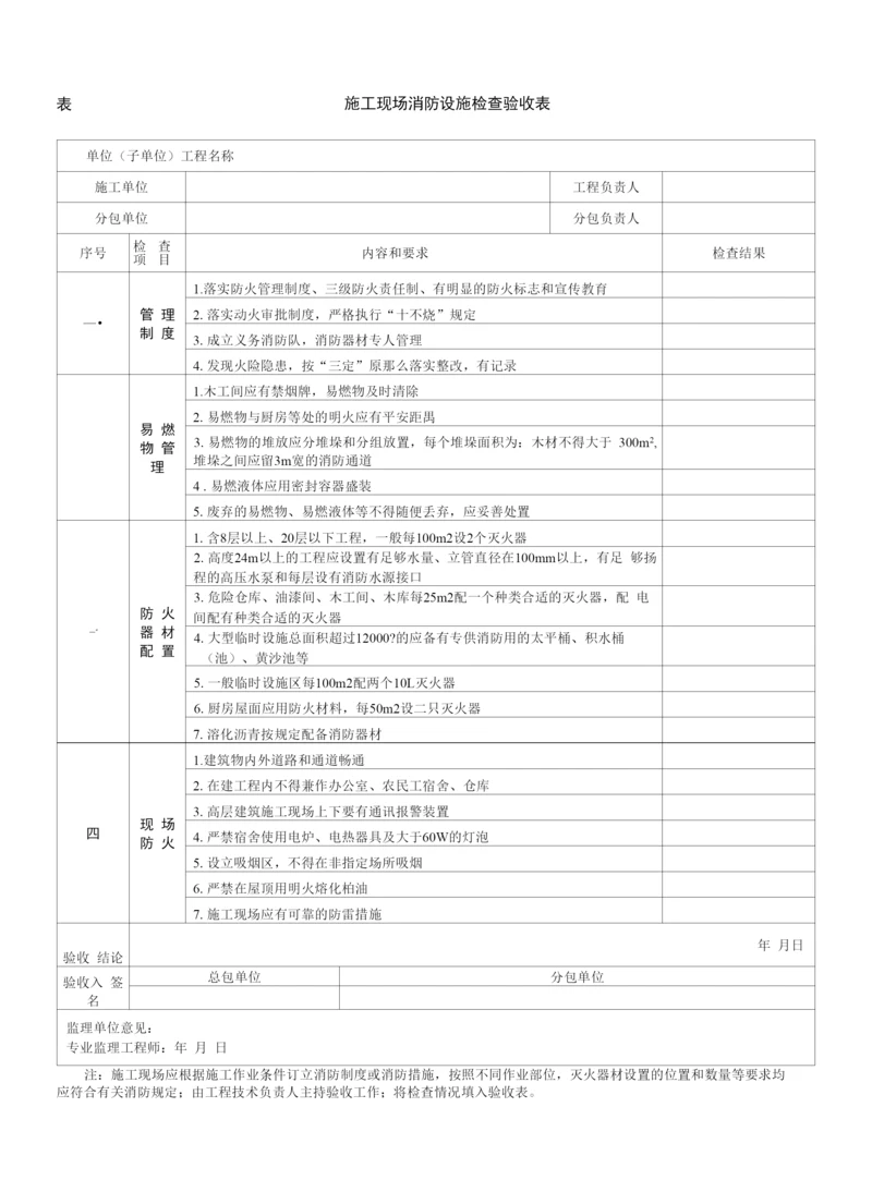 施工现场消防设施检查验收表.docx