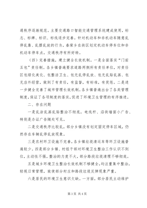 城乡环境卫生综合整治督查情况汇报.docx