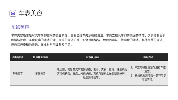 蓝色简约汽车美容培训ppt