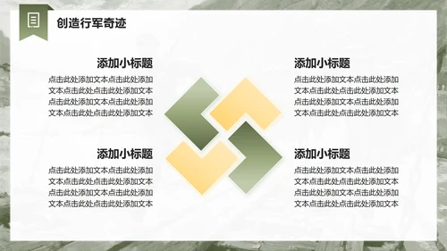 绿色简约风飞夺泸定桥专题红军长征精神团课PPT模板