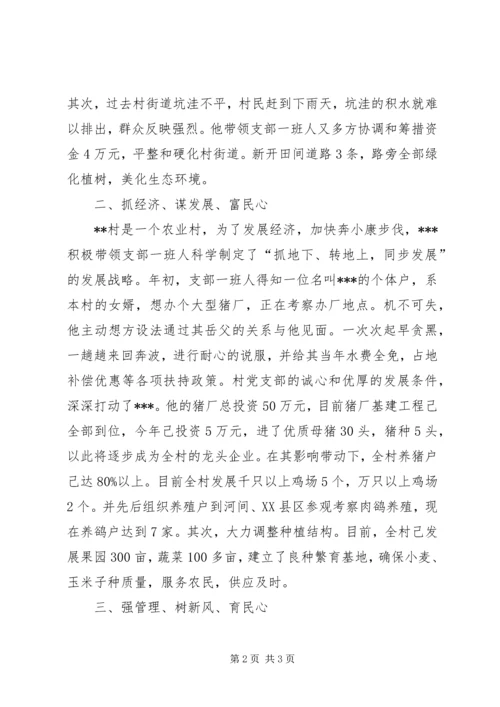 村党支部书记简要事迹材料 (5).docx